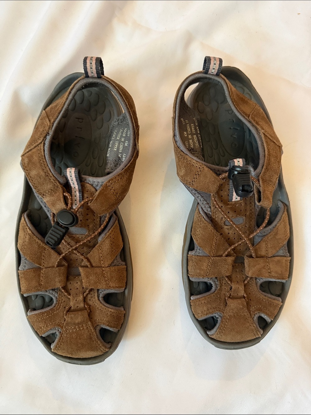 Women’s Privo by Clark’s Brown Leather Sport Hiking Sandals
